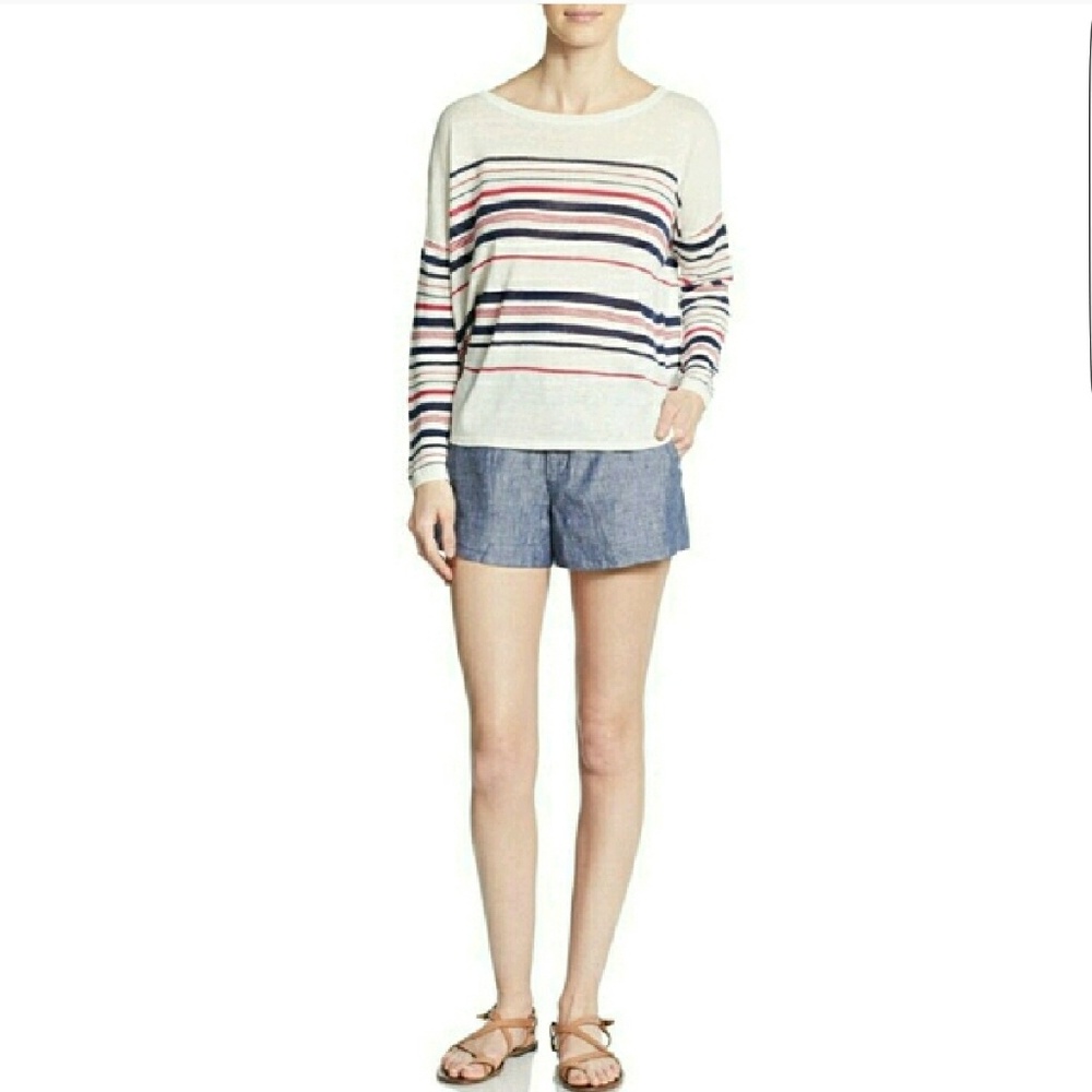 Joie Chambrey Linen Shorts